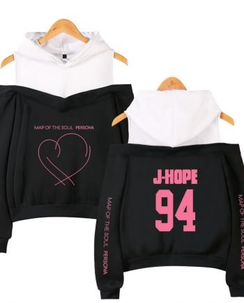 BTS Map of The Soul Persona J-Hope Pullover Hoodie ( Black )