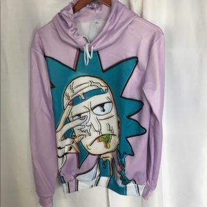 rick and morty purple hoodie