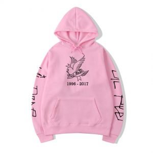 lil peep pink love hoodie