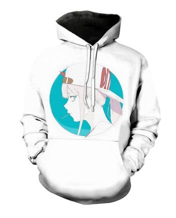 Darling in the Franxx Pullover White Hoodies(front)