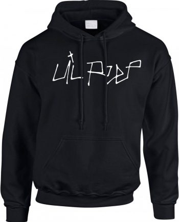 Lil Peep Soft & Warm Pullover Fleece Black Hoodie(front)