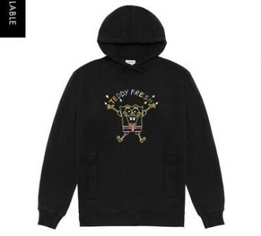 teddy fresh x spongebob hoodie