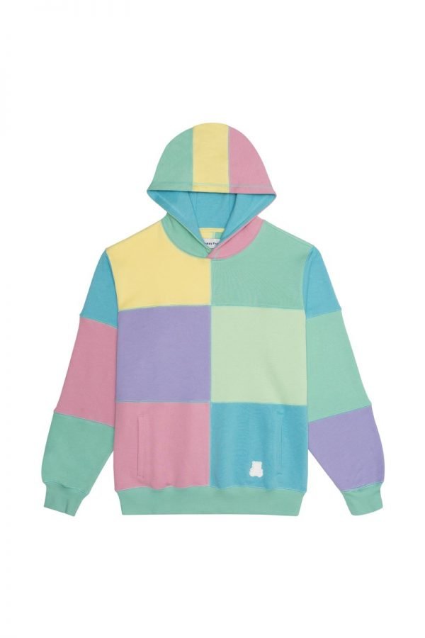 teddy fresh color block hoodie cheap