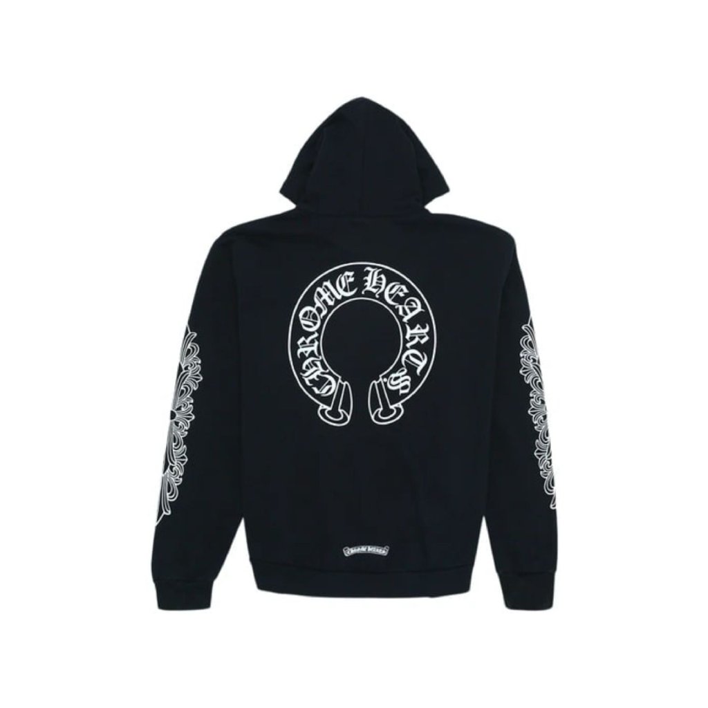 Chrome Hearts Horse Shoe Floral Pullover Hoodie || In Stock