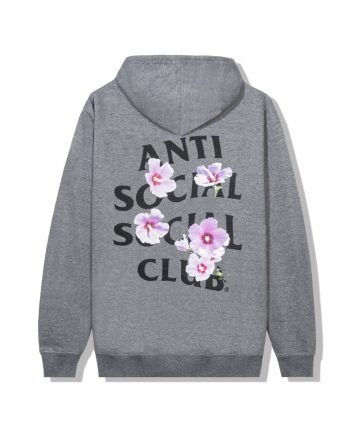 ASSC x Case Study Floral Hoodie - Grey (Back)