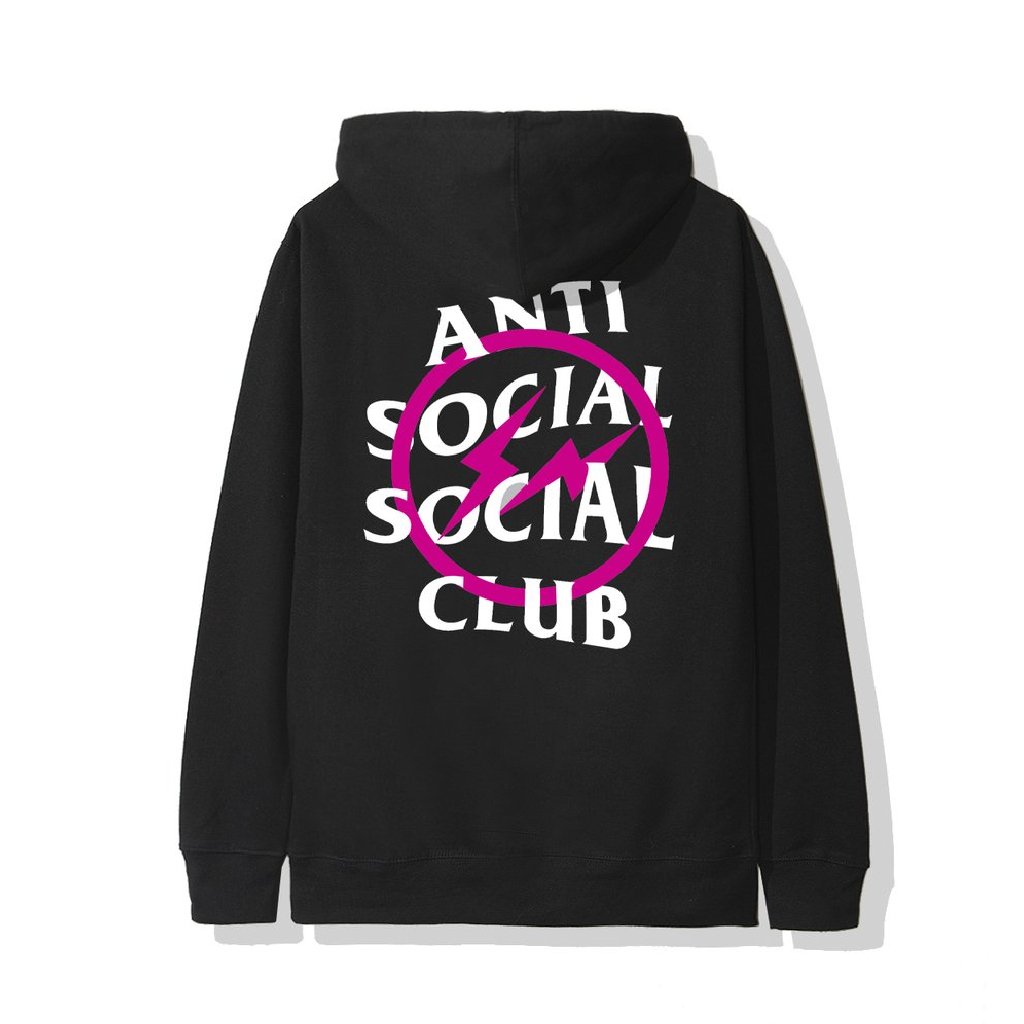 Anti social social Club x fragment Bolt 'Black/Pink' футболка. Anti social social Club худи розовое. Anti social social Club сумка.